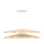 Casa si Gradina - Mobilier - Biblioteci si rafturi - Etajere - Suport tv, Hanah Home, pal melaminat, stejar, 120x49x5 cm - Infinity.ro