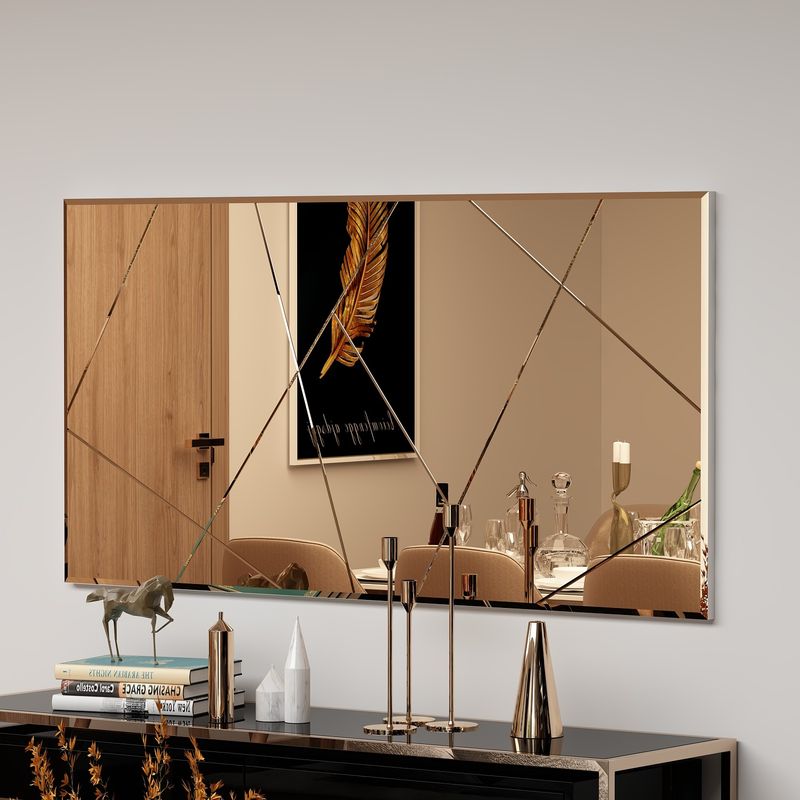 Casa si Gradina - Decoratiuni - Oglinzi - Oglinda, Hanah Home, mdf, bronz, 60x120x2.2 cm - Infinity.ro
