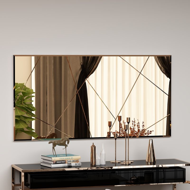 Casa si Gradina - Decoratiuni - Oglinzi - Oglinda, Hanah Home, mdf, bronz, 60x120x2.2 cm - Infinity.ro