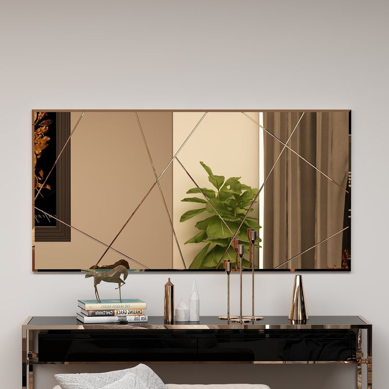 Casa si Gradina - Decoratiuni - Oglinzi - Oglinda, Hanah Home, mdf, bronz, 60x120x2.2 cm - Infinity.ro