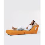 Casa si Gradina - Gradina si terasa - Mobilier exterior - Scaune si sezlonguri gradina - Fotoliu tip bean bag de gradina, Hanah Home, poliester impermeabil, portocaliu, 60x117x50 cm - Infinity.ro