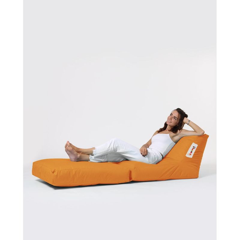 Casa si Gradina - Gradina si terasa - Mobilier exterior - Scaune si sezlonguri gradina - Fotoliu tip bean bag de gradina, Hanah Home, poliester impermeabil, portocaliu, 60x117x50 cm - Infinity.ro