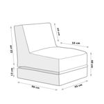Casa si Gradina - Gradina si terasa - Mobilier exterior - Scaune si sezlonguri gradina - Fotoliu tip bean bag de gradina, Hanah Home, poliester impermeabil, portocaliu, 60x117x50 cm - Infinity.ro