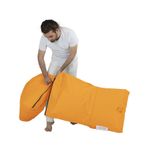 Casa si Gradina - Gradina si terasa - Mobilier exterior - Scaune si sezlonguri gradina - Fotoliu tip bean bag de gradina, Hanah Home, poliester impermeabil, portocaliu, 60x117x50 cm - Infinity.ro