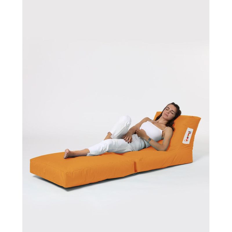 Casa si Gradina - Gradina si terasa - Mobilier exterior - Scaune si sezlonguri gradina - Fotoliu tip bean bag de gradina, Hanah Home, poliester impermeabil, portocaliu, 60x117x50 cm - Infinity.ro