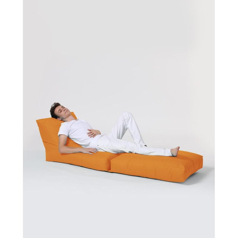 Casa si Gradina - Gradina si terasa - Mobilier exterior - Scaune si sezlonguri gradina - Fotoliu tip bean bag de gradina, Hanah Home, poliester impermeabil, portocaliu, 60x117x50 cm - Infinity.ro