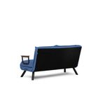 Casa si Gradina - Mobilier - Canapele si coltare - Canapele - Canapea extensibila, Hanah Home, metal, albastru, 175x133 cm - Infinity.ro