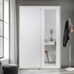 Casa si Gradina - Mobilier - Dulapuri si sifoniere - Dulapuri - Dulap hol, Hanah Home, pal melaminat, alb, 120x38x187 cm - Infinity.ro
