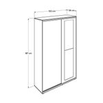 Casa si Gradina - Mobilier - Dulapuri si sifoniere - Dulapuri - Dulap hol, Hanah Home, pal melaminat, alb, 120x38x187 cm - Infinity.ro