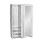Casa si Gradina - Mobilier - Dulapuri si sifoniere - Dulapuri - Dulap hol, Hanah Home, pal melaminat, alb, 120x38x187 cm - Infinity.ro
