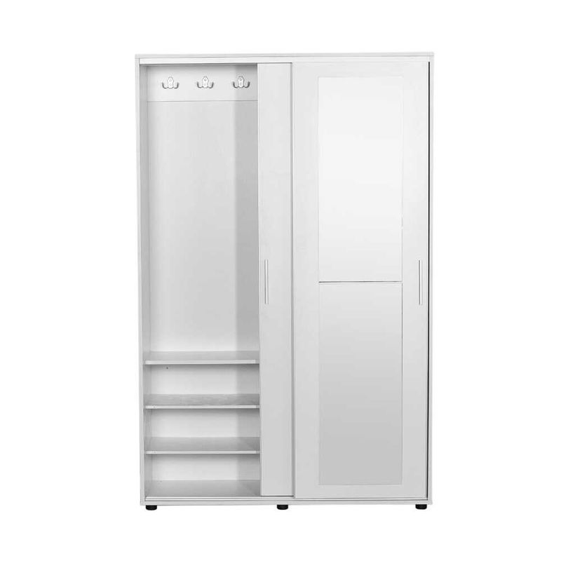Casa si Gradina - Mobilier - Dulapuri si sifoniere - Dulapuri - Dulap hol, Hanah Home, pal melaminat, alb, 120x38x187 cm - Infinity.ro