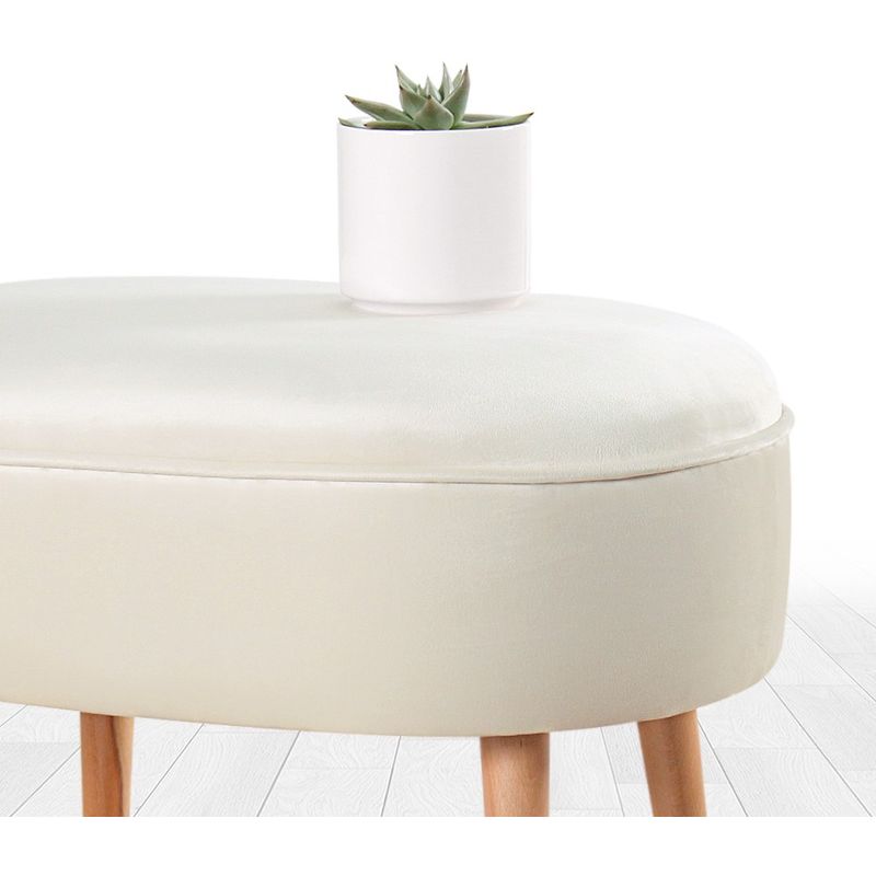 Casa si Gradina - Mobilier - Scaune si fotolii - Tabureti - Taburet, Atelier Del Sofa, catifea, crem, 63x44x47 cm - Infinity.ro