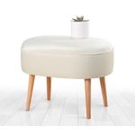 Casa si Gradina - Mobilier - Scaune si fotolii - Tabureti - Taburet, Atelier Del Sofa, catifea, crem, 63x44x47 cm - Infinity.ro