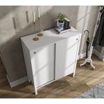 Casa si Gradina - Mobilier - Dulapuri si sifoniere - Dulapuri pantofi - Dulap pantofi, Hanah Home, pal melaminat, lemn si alb, 92x38x106 cm - Infinity.ro