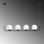 Casa si Gradina - Corpuri si surse de iluminat - Lustre si pendule - Candelabru, Opviq, metal, negru, 100x15x20-110 cm, inaltime reglabila - Infinity.ro