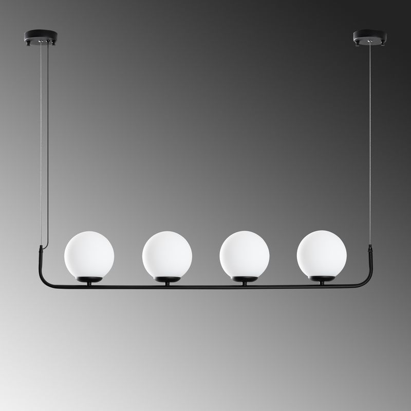 Casa si Gradina - Corpuri si surse de iluminat - Lustre si pendule - Candelabru, Opviq, metal, negru, 100x15x20-110 cm, inaltime reglabila - Infinity.ro