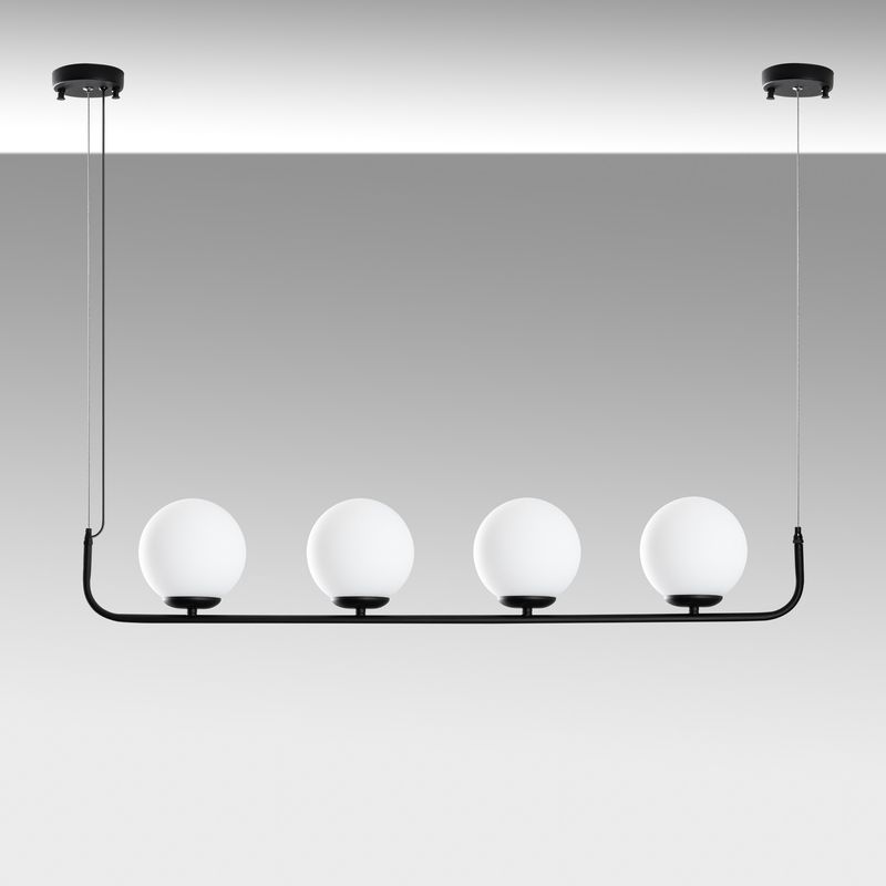 Casa si Gradina - Corpuri si surse de iluminat - Lustre si pendule - Candelabru, Opviq, metal, negru, 100x15x20-110 cm, inaltime reglabila - Infinity.ro