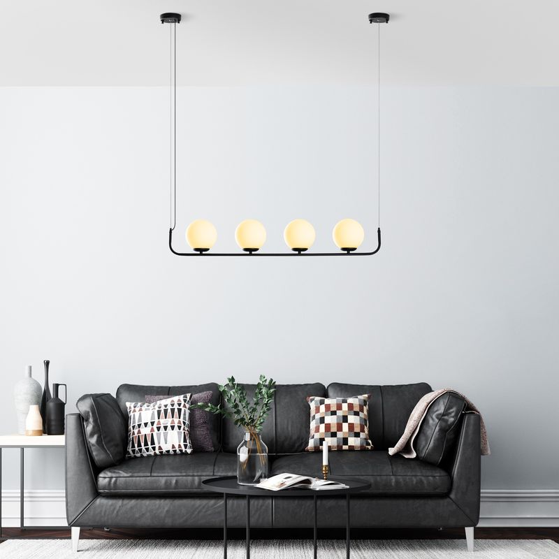 Casa si Gradina - Corpuri si surse de iluminat - Lustre si pendule - Candelabru, Opviq, metal, negru, 100x15x20-110 cm, inaltime reglabila - Infinity.ro