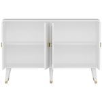 Casa si Gradina - Mobilier - Comode si corpuri - Console - Consola, Hanah Home, panou de particule melaminat, alb auriu, 120x80x30 cm, 327ODS1225 - Infinity.ro