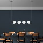 Casa si Gradina - Corpuri si surse de iluminat - Lustre si pendule - Candelabru, Opviq, metal, negru, 100x15x20-110 cm, inaltime reglabila - Infinity.ro