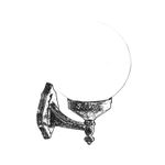 Casa si Gradina - Corpuri si surse de iluminat - Iluminat exterior - Felinare - Felinar de perete exterior, Opviq, abs, maro, 30x25 cm - Infinity.ro