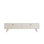 Casa si Gradina - Mobilier - Comode si corpuri - Comode - Comoda tv, Hanah Home, pal melaminat, alb, 160x40x25 cm - Infinity.ro