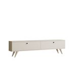 Casa si Gradina - Mobilier - Comode si corpuri - Comode - Comoda tv, Hanah Home, pal melaminat, alb, 160x40x25 cm - Infinity.ro
