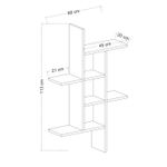 Casa si Gradina - Mobilier - Biblioteci si rafturi - Rafturi - Raft de perete, Hanah Home, panou de particule acoperit cu melamina, alb, 68x20x113 cm - Infinity.ro