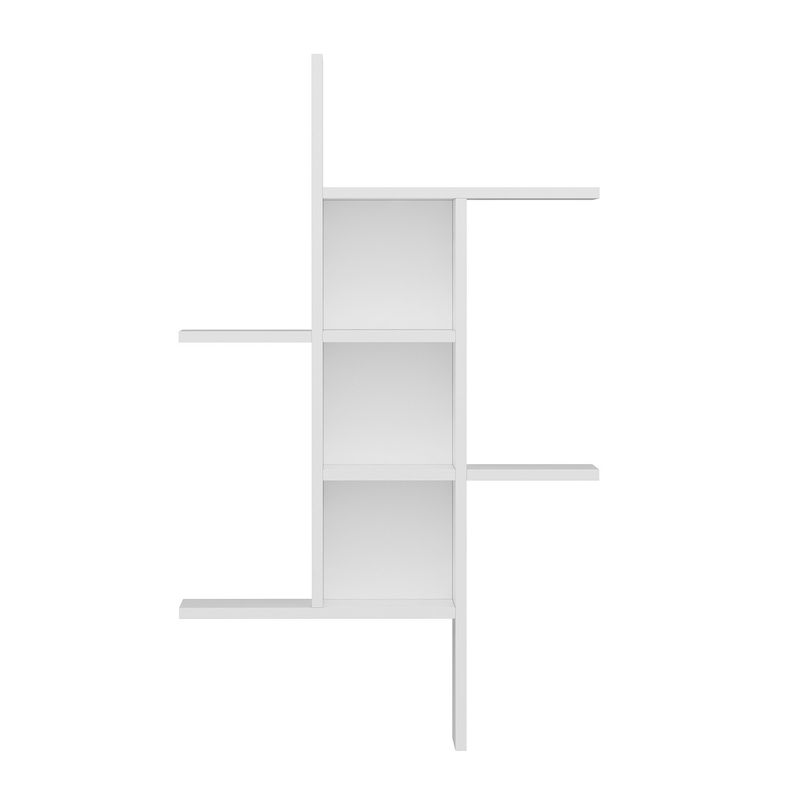 Casa si Gradina - Mobilier - Biblioteci si rafturi - Rafturi - Raft de perete, Hanah Home, panou de particule acoperit cu melamina, alb, 68x20x113 cm - Infinity.ro