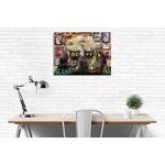 Casa si Gradina - Decoratiuni - Tablouri - Tablou decorativ, Wallxpert, multicolor, 30x40 cm, bumbac si poliester, rama lemn, 489GWN1191 - Infinity.ro