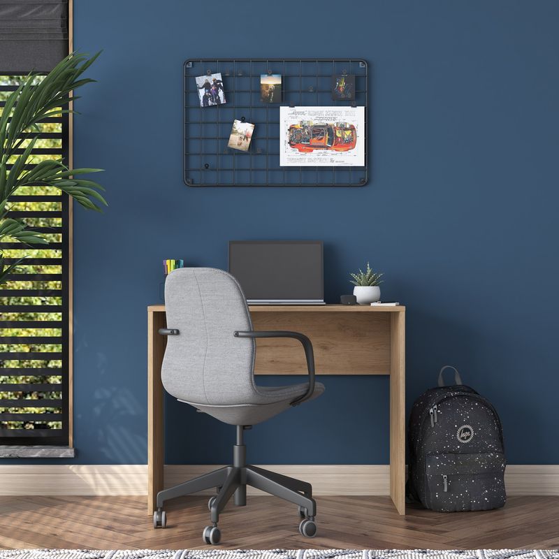 Casa si Gradina - Mobilier - Mese si birouri - Birouri - Birou de studiu, Hanah Home, pal melaminat, nuc, 90x40x73 cm - Infinity.ro