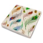 Casa si Gradina - Bucatarie si vesela - Accesorii bar - Suporturi bauturi - Set suporturi pentru pahare, Hermia, piatra naturala, multicolor, 10x10x1 cm, 4 bucati, 366TYR1123 - Infinity.ro