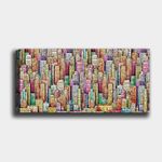 Casa si Gradina - Decoratiuni - Tablouri - Tablou decorativ, Wallxpert, panza, multicolor, 50x120 cm, rama lemn, 451ERN1170 - Infinity.ro