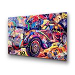 Casa si Gradina - Decoratiuni - Tablouri - Tablou decorativ, Wallxpert, sticla calita, multicolor, 70x100 cm, 123BZM2221 - Infinity.ro