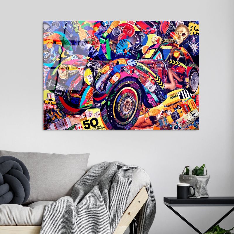 Casa si Gradina - Decoratiuni - Tablouri - Tablou decorativ, Wallxpert, sticla calita, multicolor, 70x100 cm, 123BZM2221 - Infinity.ro