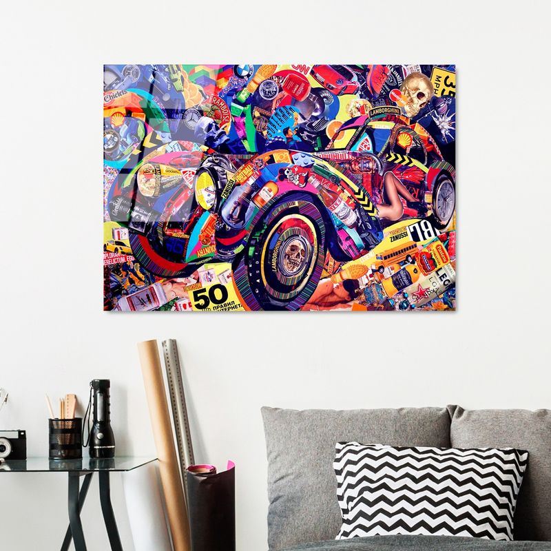 Casa si Gradina - Decoratiuni - Tablouri - Tablou decorativ, Wallxpert, sticla calita, multicolor, 70x100 cm, 123BZM2221 - Infinity.ro