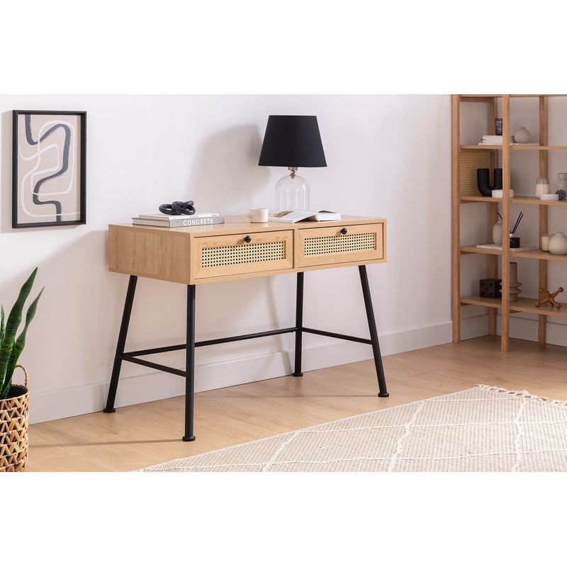 Casa si Gradina - Mobilier - Mese si birouri - Birouri - Birou, Hanah Home, pal melaminat, natural, 107x58x83 cm - Infinity.ro