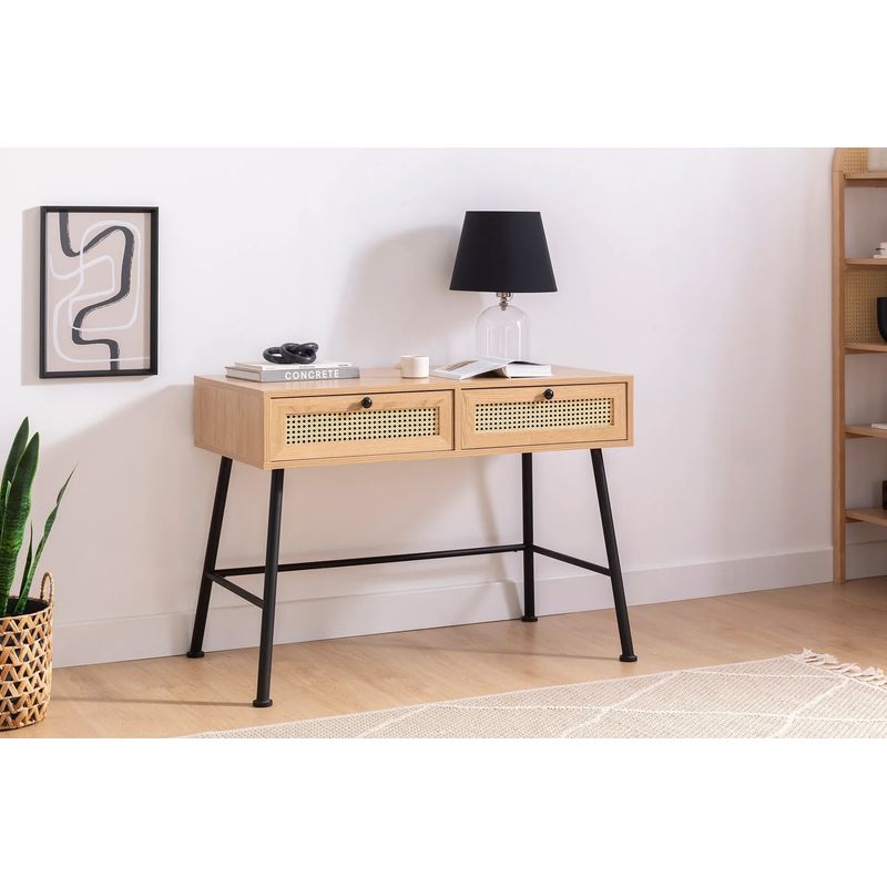 Casa si Gradina - Mobilier - Mese si birouri - Birouri - Birou, Hanah Home, pal melaminat, natural, 107x58x83 cm - Infinity.ro