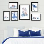 Casa si Gradina - Decoratiuni - Tablouri - Set tablouri decorative, Wallxpert, mdf, multicolor, 24x29 cm (5 buc), 24x44 cm (1 buc), 364LUL1213 - Infinity.ro