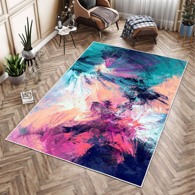 Casa si Gradina - Textile si covoare - Covoare - Covorase intrare - Covoras de intrare, Conceptum Hypnose, multicolor, 80x150 cm, 100% poliester, antiderapant, 478HFT1104 - Infinity.ro