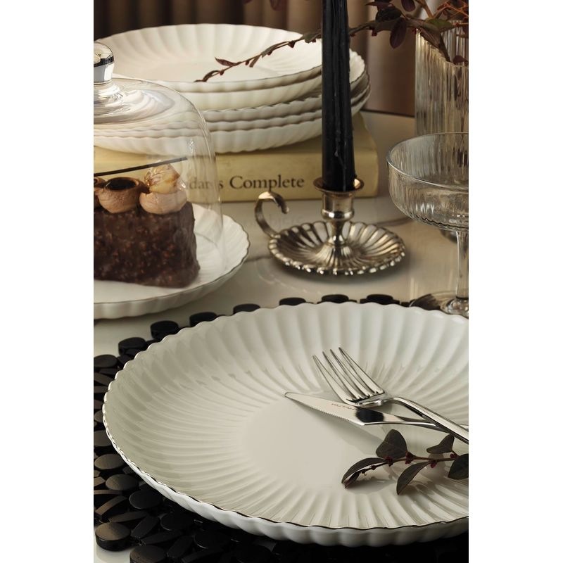 Casa si Gradina - Bucatarie si vesela - Vesela si tacamuri - Servicii de masa - Set de masa 27 piese, Hermia, portelan, multicolor, 719KTP9868 - Infinity.ro