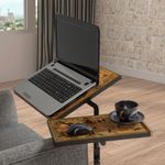Casa si Gradina - Mobilier - Mese si birouri - Birouri - Birou reglabil pentru laptop, Hanah Home, pal melaminat, pin atlantic si negru, 67x45.5x87 cm, 863SPH2815 - Infinity.ro