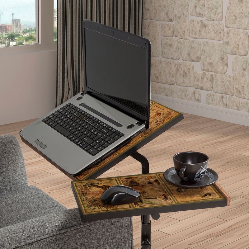 Casa si Gradina - Mobilier - Mese si birouri - Birouri - Birou reglabil pentru laptop, Hanah Home, pal melaminat, pin atlantic si negru, 67x45.5x87 cm, 863SPH2815 - Infinity.ro