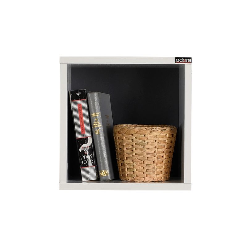 Casa si Gradina - Mobilier - Biblioteci si rafturi - Etajere - Etajera, Hanah Home, PAL melaminat, alb diamant, 33x33x19 cm - Infinity.ro