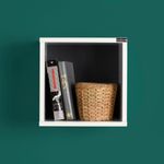 Casa si Gradina - Mobilier - Biblioteci si rafturi - Etajere - Etajera, Hanah Home, PAL melaminat, alb diamant, 33x33x19 cm - Infinity.ro