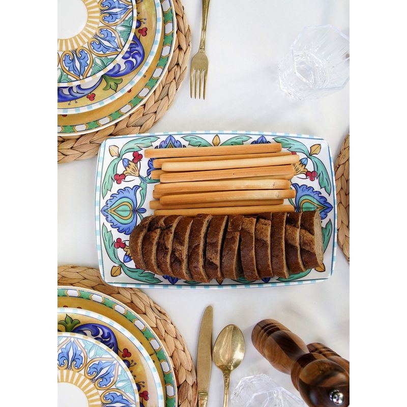 Casa si Gradina - Bucatarie si vesela - Vesela si tacamuri - Farfurii si boluri - Farfurie de serviciu, Hermia, ceramica, multicolor, 34x25 cm - Infinity.ro