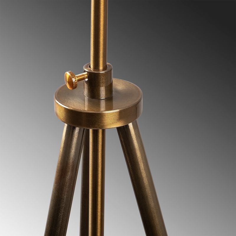 Casa si Gradina - Corpuri si surse de iluminat - Veioze si lampi - Lampadare - Lampadar, Opviq, metal, vintage maro deschis, 65x65x165 cm - Infinity.ro