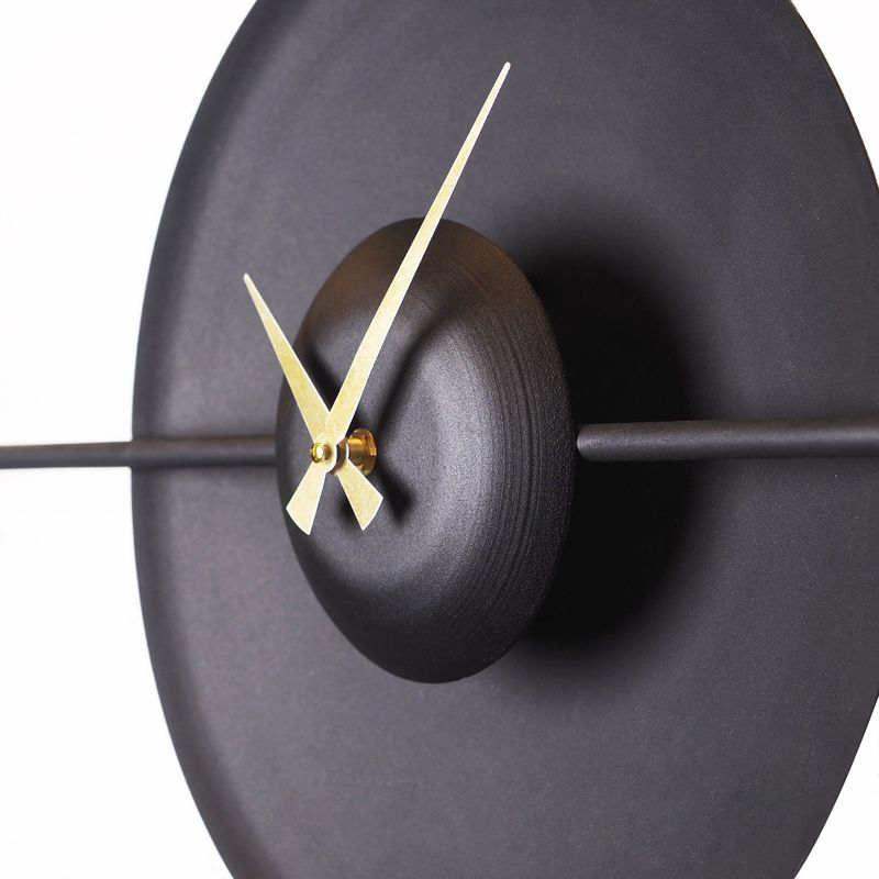 Casa si Gradina - Decoratiuni - Ceasuri - Ceas de perete decorativ, Wallxpert, otel, negru, 36x99 cm - Infinity.ro