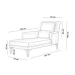 Casa si Gradina - Mobilier - Canapele si coltare - Canapele - Canapea de zi, Atelier Del Sofa, lemn de fag, crem, 79x167x100 cm - Infinity.ro