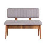 Casa si Gradina - Mobilier - Seturi de mobilier - Seturi mese si scaune - Set masa extensibila cu scaune, Hanah Home, PAL melaminat, nuc soho, 130x80x77 cm - Infinity.ro